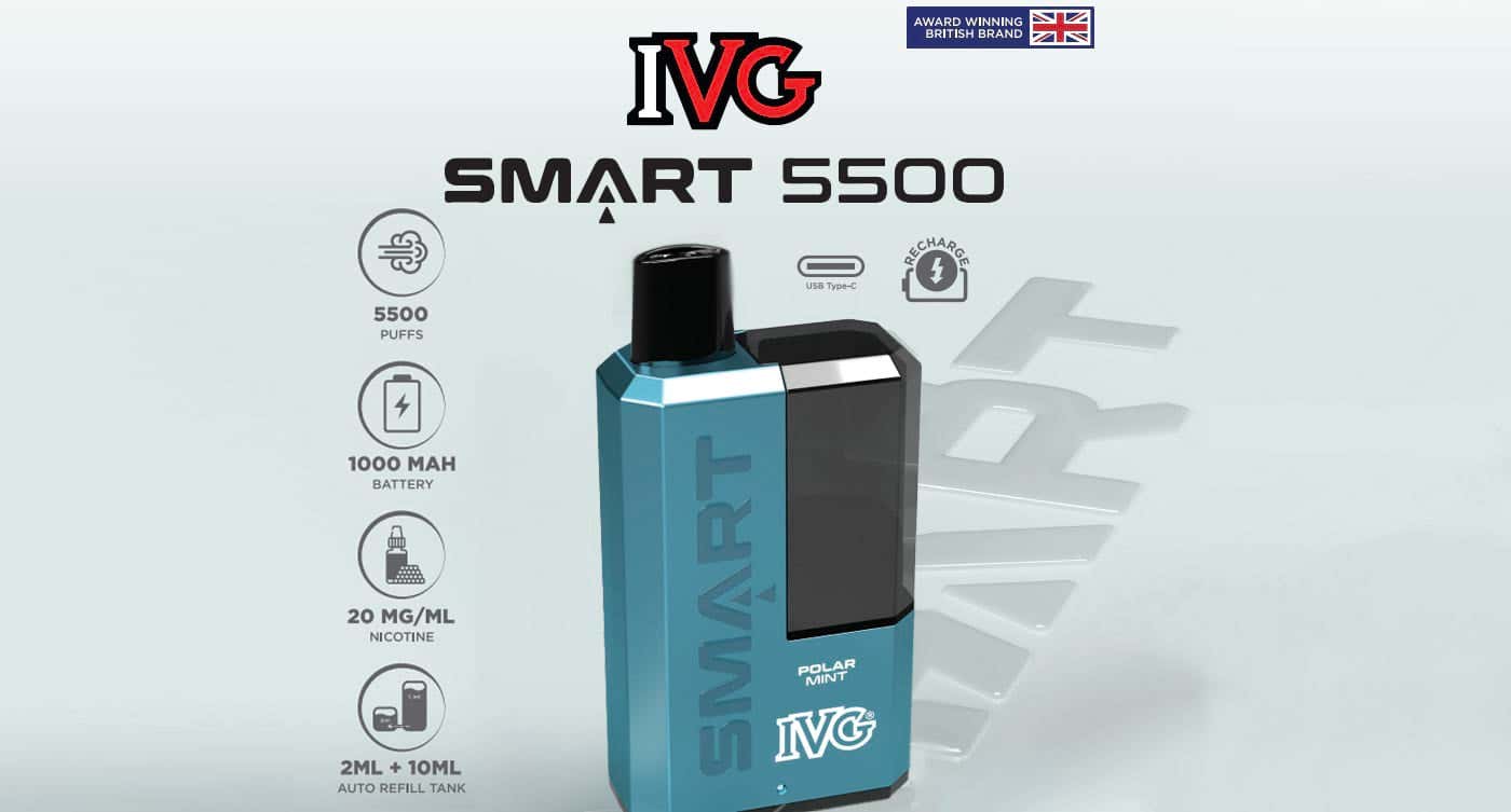 IVG Smart 5500 Refillable Rechargeable Disposable Kit - Make the Smart Choice