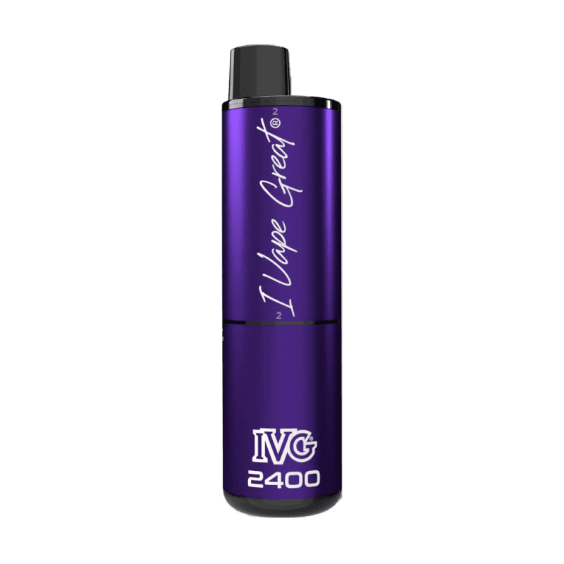 IVG2400PuffsMultiFlavourDisposableVapePurpleEdition