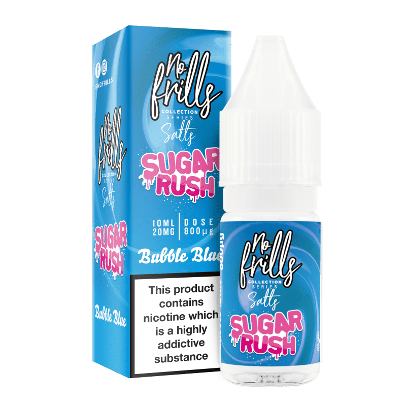 No Frills Sugar Rush BUBBLE BLUE Salts