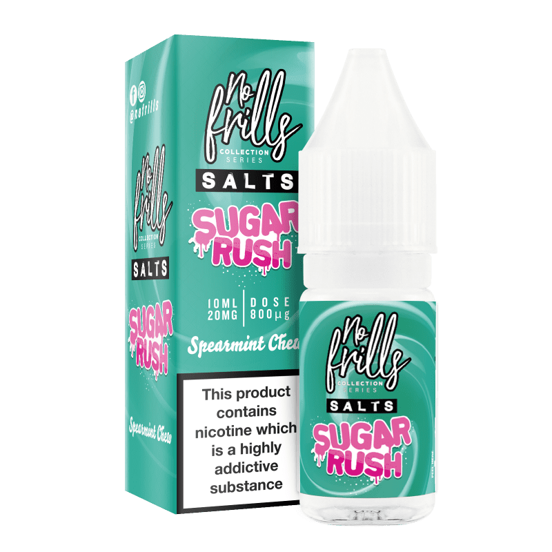 No Frills Sugar Rush SPEARMINT CHEW Salts