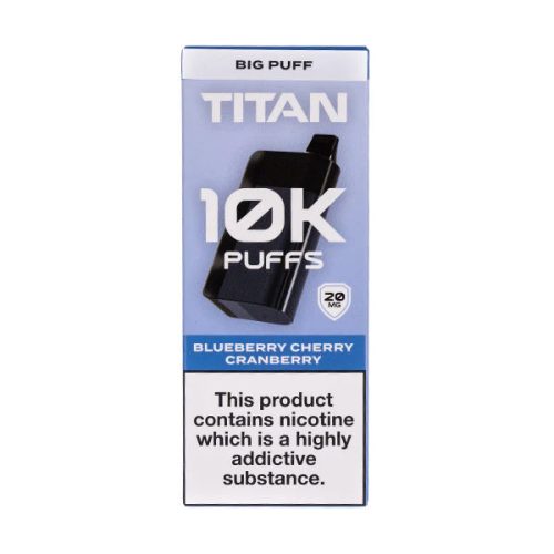 Titan10kRechargeableDisposableVapeBlueberryCherryCranberry