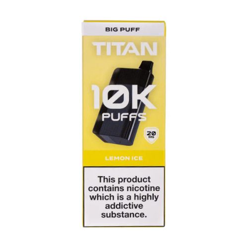 Titan10kRechargeableDisposableVapeLemonIce