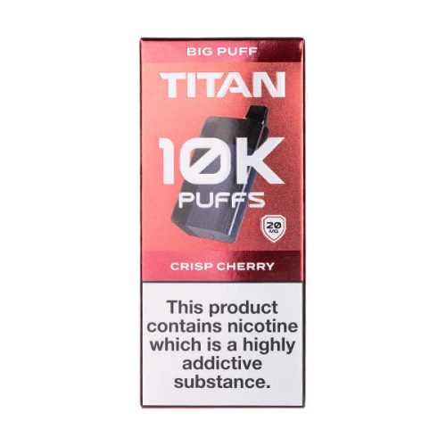 Titan 10k Rechargeable Disposable Vape Crips Cherry