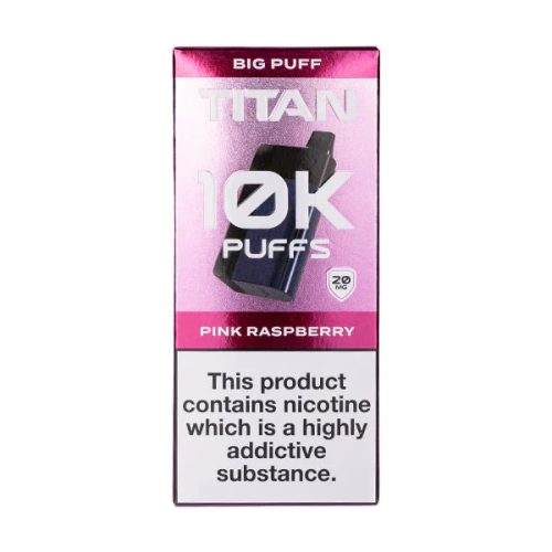 Titan 10k Rechargeable Disposable Vape Pink Raspberry