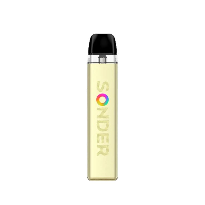 geekvape sonder q2 pod vape kit apricot yellow