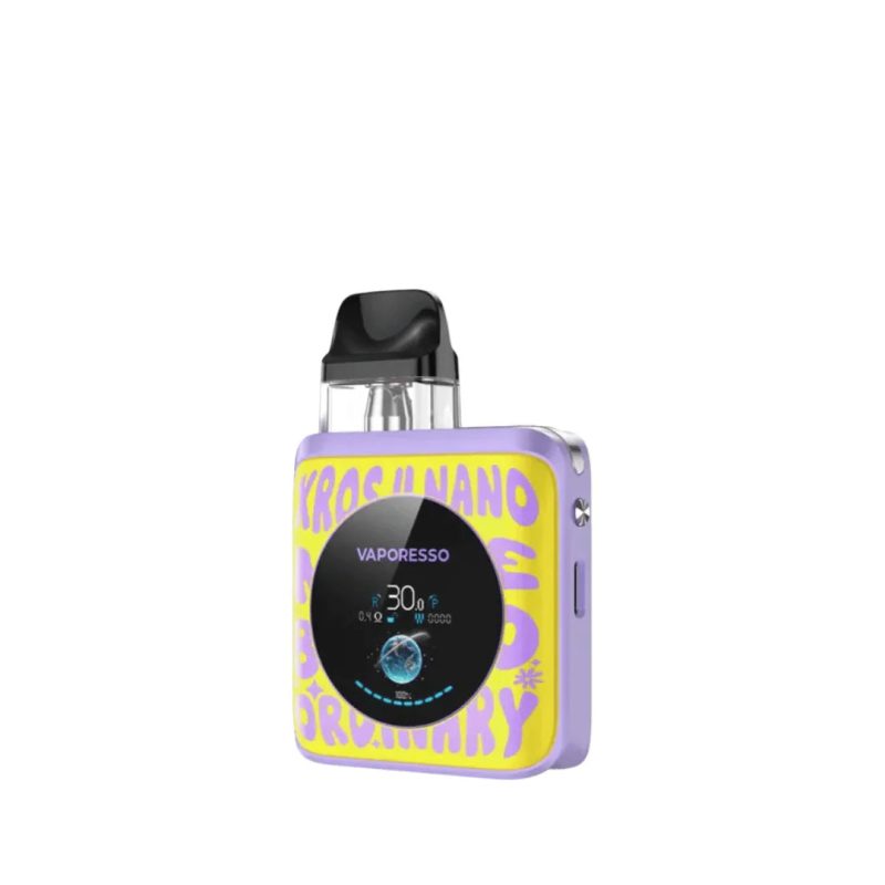 vaporesso xros 4 nano pod vape kit word pop yellow 1